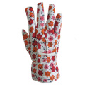 Cotton Prints PVC Dotted Dn Dalm Work Garden Gloves